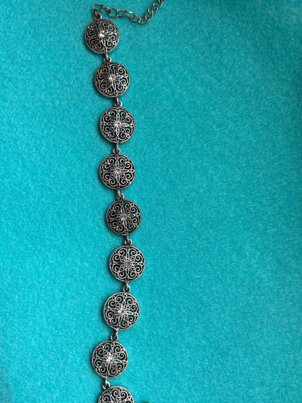 Premier designs Silver Filigree Disc Link Bracelet - Women's Jewelry